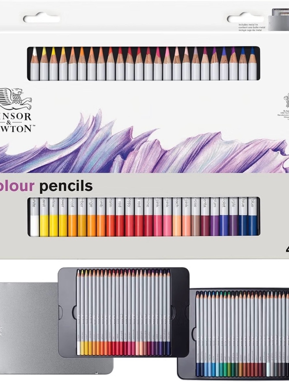 Winsor & Newton 48 pc Colored Pencil Set - Brand New